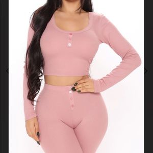 Fashion Nova cozy up to me PJ pant set